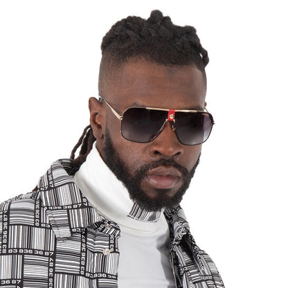 Dark Grey Gradient Navigator Men's Sunglasses