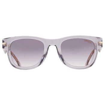 Grey Gradient Gold Mirror Square Men's Sunglasses