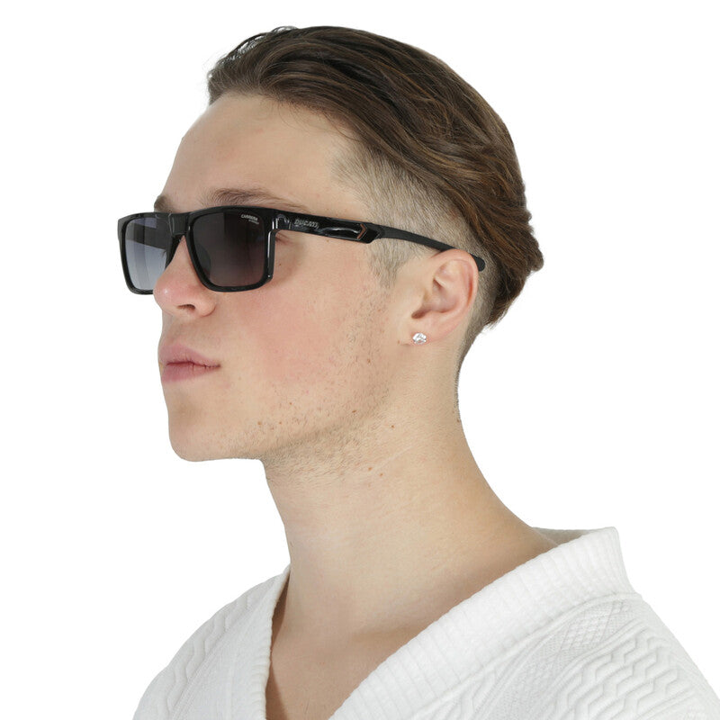 Grey Gradient Square Men's Sunglasses