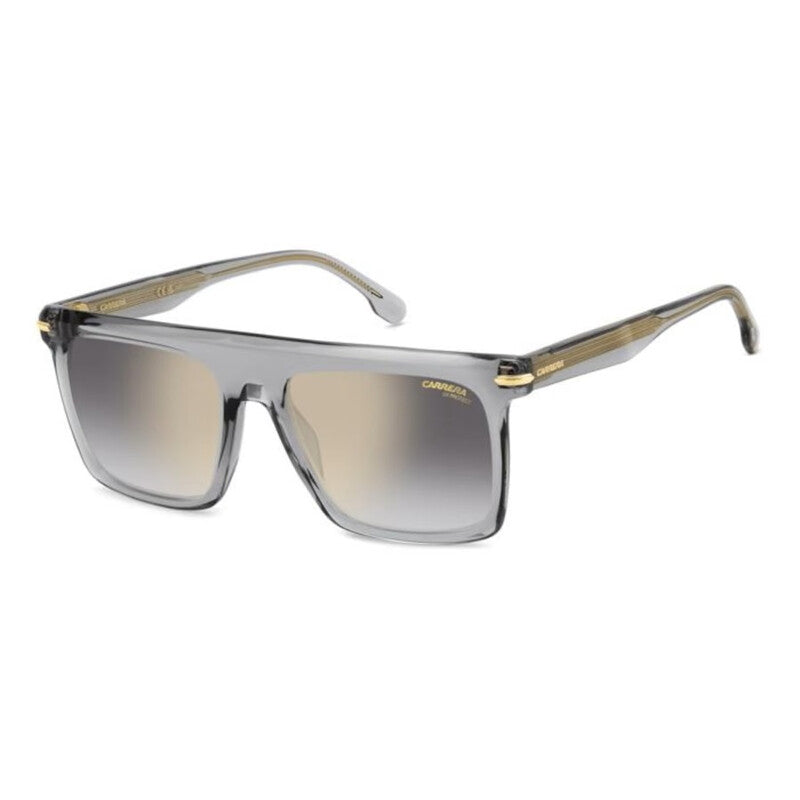 Grey Shaded Gold Browline Men's Sunglasses