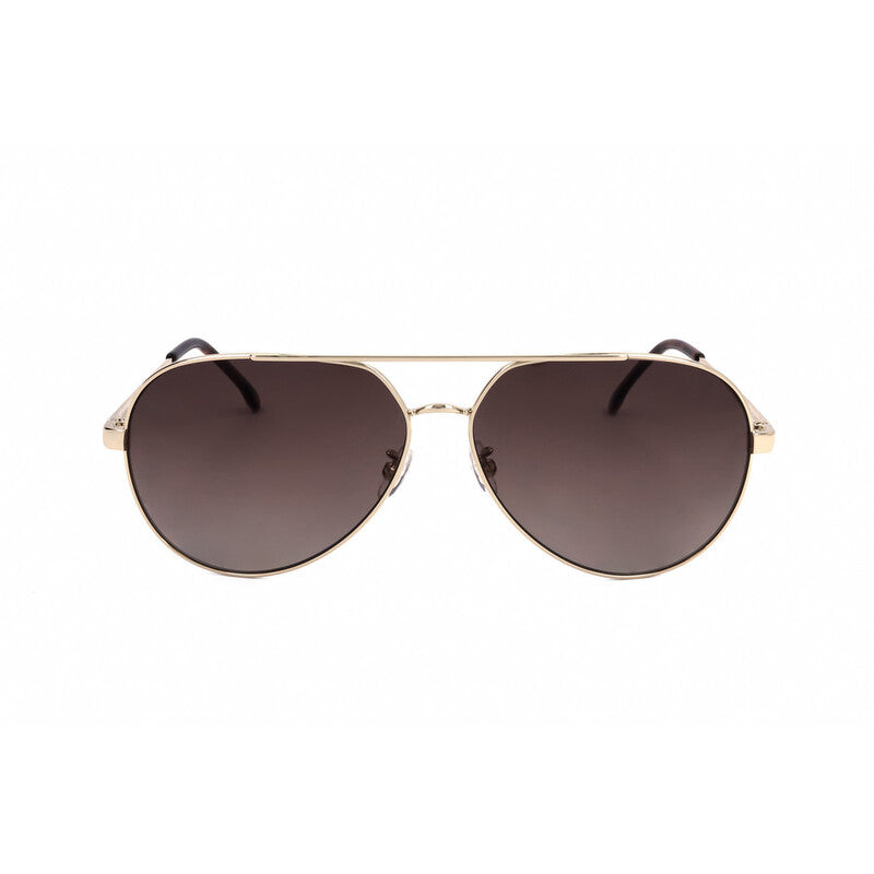 Ladies Gold Tone Pilot Sunglasses