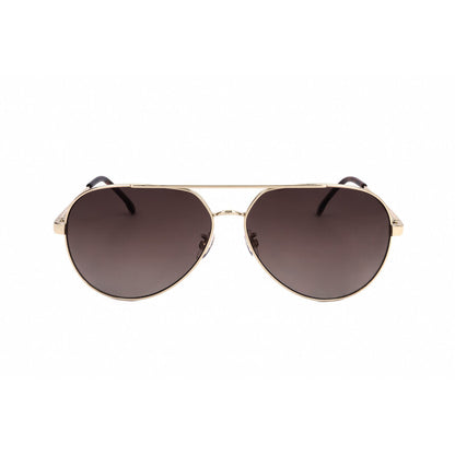 Ladies Gold Tone Pilot Sunglasses