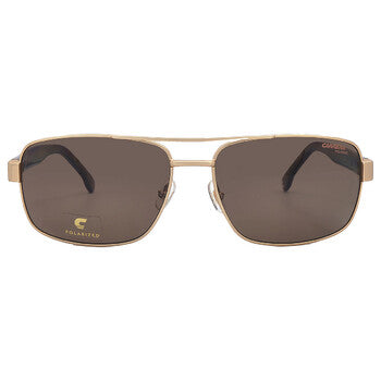 Polarized Bronze Rectangular Men's Sunglasses