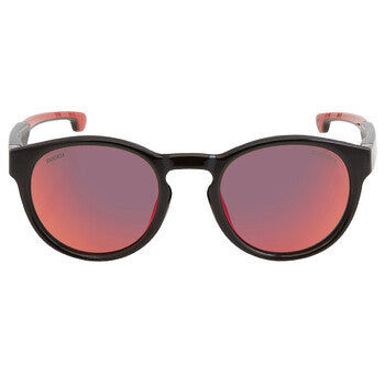 Red Mirror Oval Men's Sunglasses