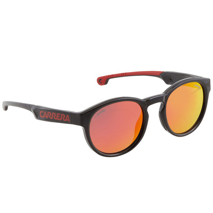 Red Mirror Oval Men's Sunglasses