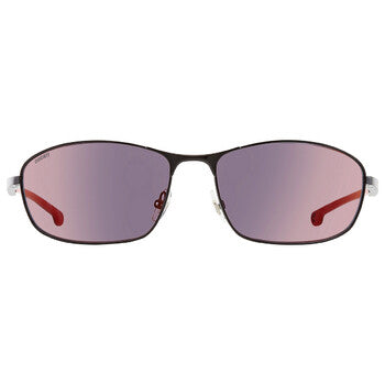 Red Mirror Rectangular Men's Sunglasses
