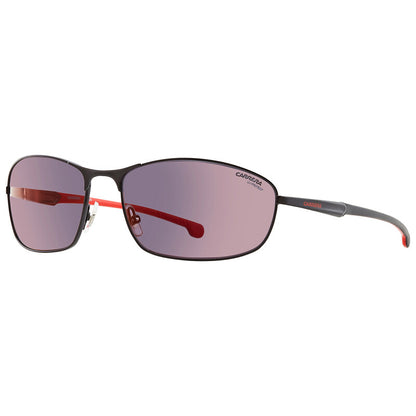 Red Mirror Rectangular Men's Sunglasses