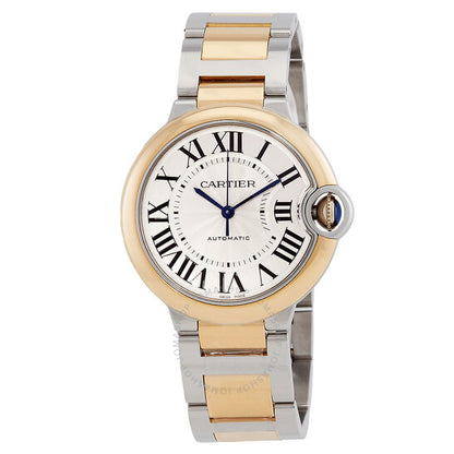 Cartier, Ballon Bleu 36mm Automatic Silver Dial Ladies Watch
