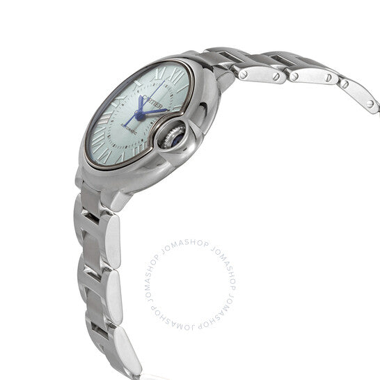 ساعة كارتييه بالون بلو أوتوماتيكية للسيدات بمينا أزرق