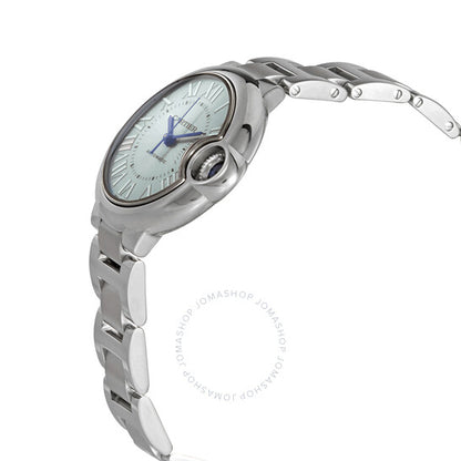 ساعة كارتييه بالون بلو أوتوماتيكية للسيدات بمينا أزرق