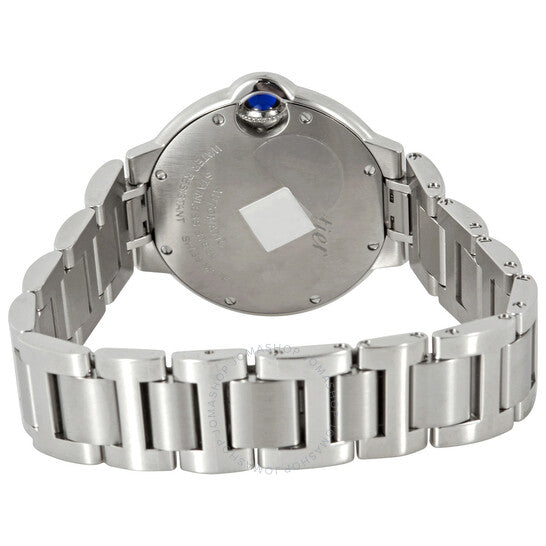 ساعة كارتييه بالون بلو أوتوماتيكية للسيدات بمينا أزرق