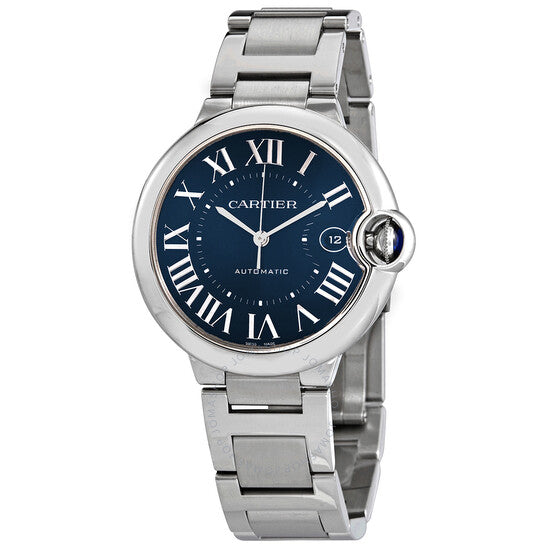 Cartier, Ballon Bleu Automatic Blue Sunray-brushed Dial Men's Watch