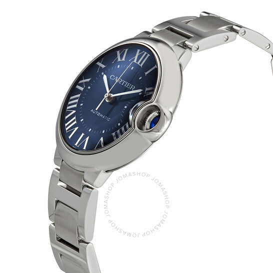 Cartier, Ballon Bleu Automatic Blue Sunray-brushed Dial Men's Watch