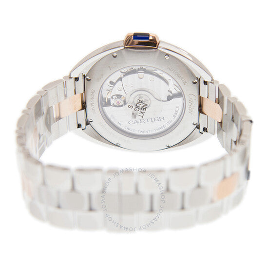 ساعة كارتييه بالون بلو أوتوماتيكية بمينا أبيض للجنسين