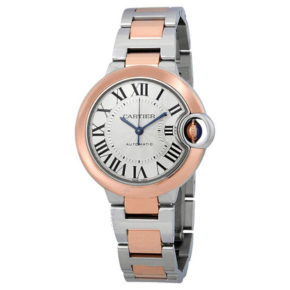 Cartier, Ballon Bleu De Automatic Silver Dial Ladies Watch