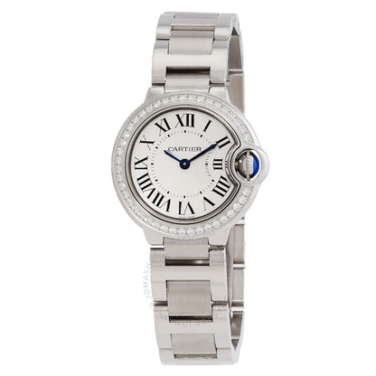 Cartier, Ballon Bleu De Quartz Diamond Ladies Watch CR