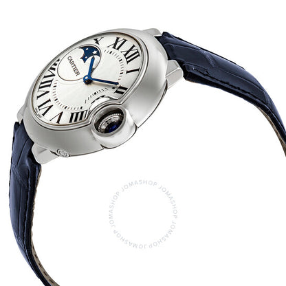 Cartier, Ballon Bleu Moonphase Automatic Silver Dial Ladies Watch