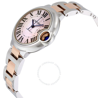 Cartier, Ballon Bleu Mother of Pearl Automatic Ladies Watch