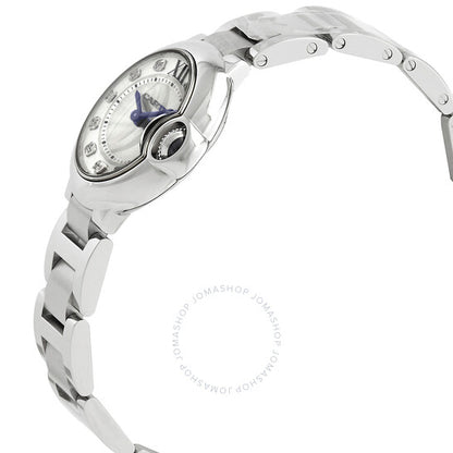 Cartier, Ballon Bleu Quartz Diamond Silver Dial Ladies Watch