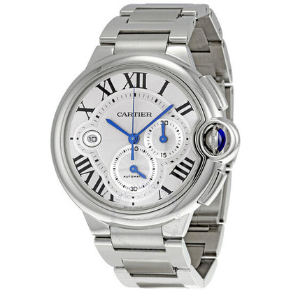 Cartier, Ballon Bleu Silver Dial Chronograph Men's Watch