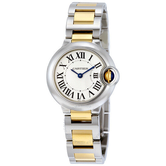 Cartier, Ballon Bleu Silver Dial Stainless Steel Ladies Watch