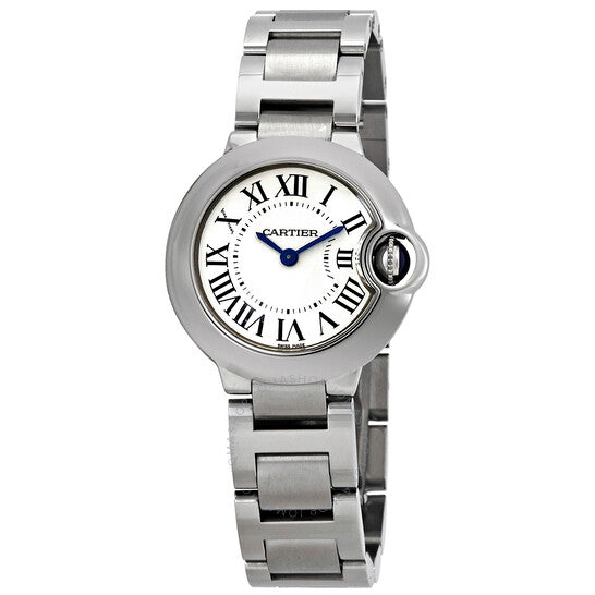 Cartier, Ballon Bleu Silver Dial Stainless Steel Ladies Watch