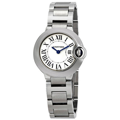 Cartier, Ballon Bleu Silver Dial Stainless Steel Ladies Watch