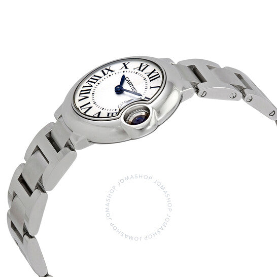 Cartier, Ballon Bleu Silver Dial Stainless Steel Ladies Watch