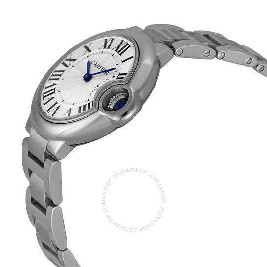 Cartier, Ballon Bleu Silver Dial Stainless Steel Ladies Watch