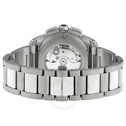 Cartier, Calibre de Silver Dial Chronograph Automatic Men's Watch