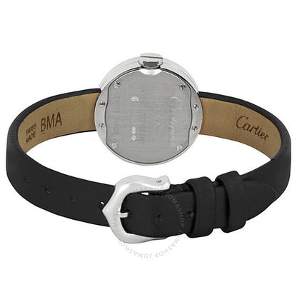 ساعة كارتييه لوف للسيدات من الذهب الأبيض عيار 18 قيراطًا ومرصعة بالألماس