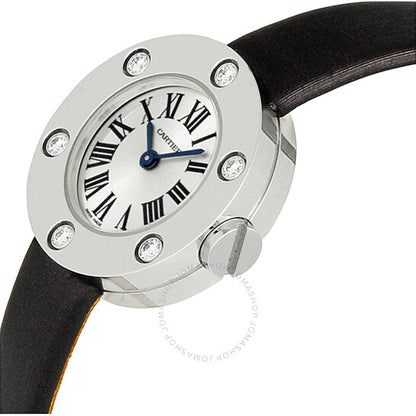 ساعة كارتييه لوف النسائية الصغيرة من الذهب الأبيض عيار 18 قيراطًا