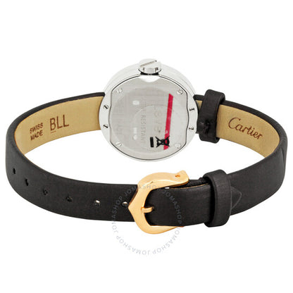 ساعة كارتييه لوف النسائية الصغيرة من الذهب الأبيض عيار 18 قيراطًا