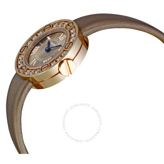 ساعة كارتييه لوف للسيدات من الذهب الوردي عيار 18 قيراطًا