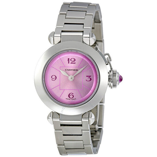 ساعة كارتييه ميس باشا من الفولاذ المقاوم للصدأ