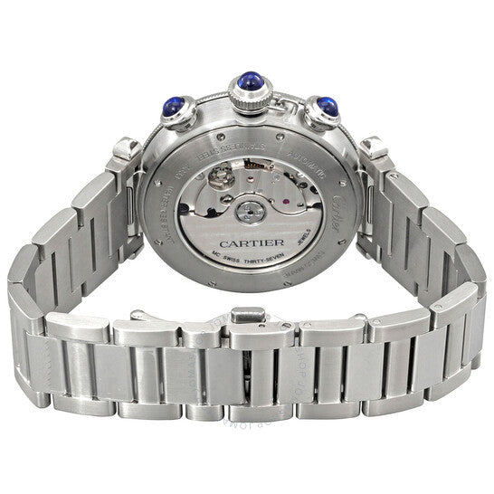 Cartier, Pasha De Chronograph Automatic Silver Dial Men's Watch