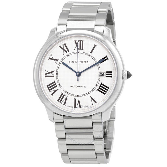 Cartier, Ronde Must De Automatic Silver Dial Men's Watch