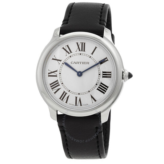 Cartier, Ronde Must De Quartz Silver Dial Men's Watch