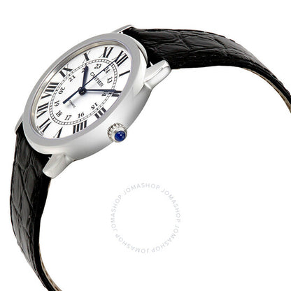 Cartier, Ronde Solo Automatic Silver Opaline Dial Ladies Watch