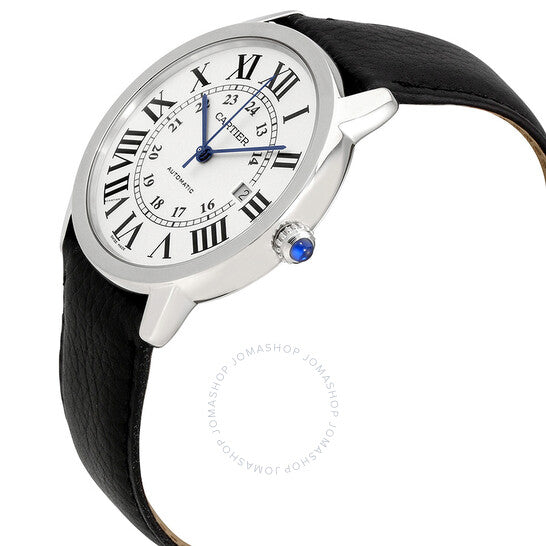Cartier, Ronde Solo Automatic Silvered Opaline Dial Men's Watch