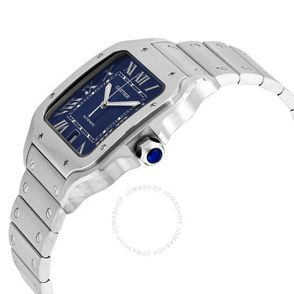Cartier, Santos De Large Model Blue Dial Men's Watch