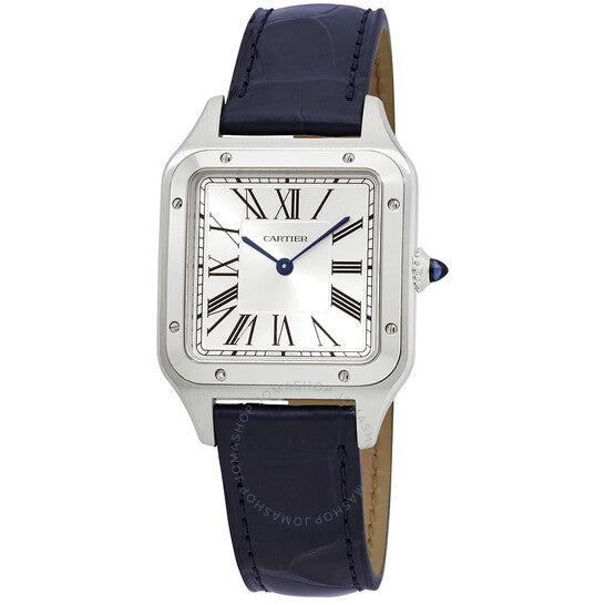 Cartier, Santos-Dumont Quartz Silver Dial Men's Watch