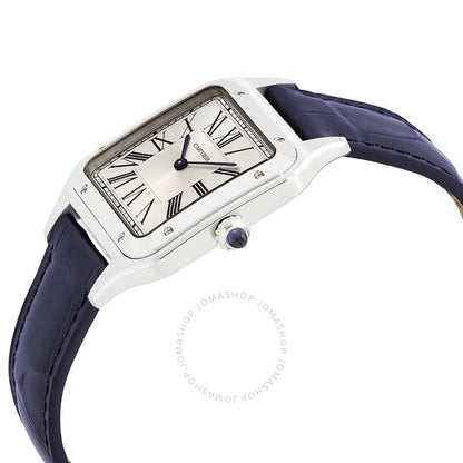 Cartier, Santos-Dumont Quartz Silver Dial Men's Watch