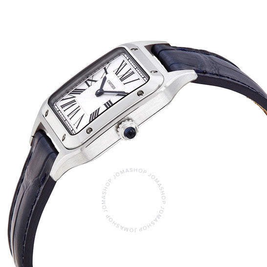 Cartier, Santos-Dumont Small Model Quartz Silver Dial Ladies Watch