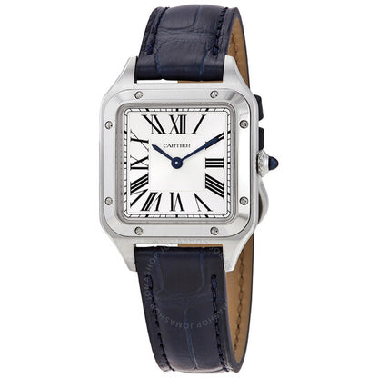 Cartier, Santos-Dumont Small Model Quartz Silver Dial Ladies Watch