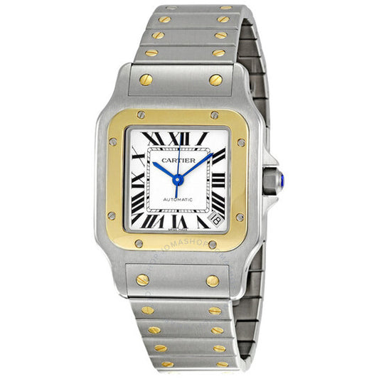 Cartier, Santos Galbee 18kt Yellow Gold and Steel XL Men's Watch