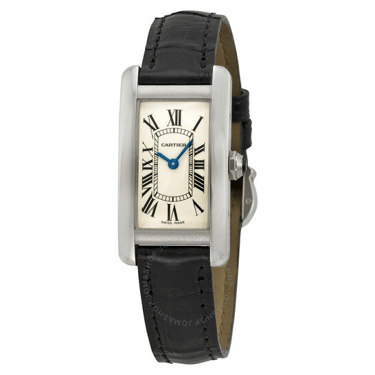 Cartier, Tank Americaine 18 kt White Gold Ladies Watch