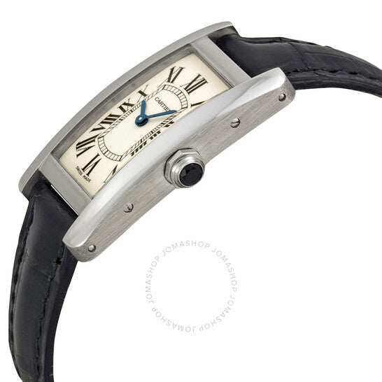 Cartier, Tank Americaine 18 kt White Gold Ladies Watch