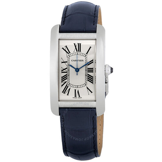 Cartier, Tank Americaine Automatic Silver Dial Men's Watch