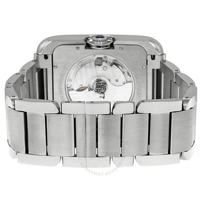 Cartier, Tank Anglaise Silver Dial Stainless Steel Men's Watch